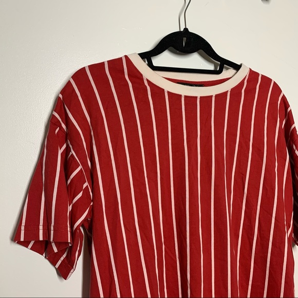 Striped Forever21 Oversized Tee - Picture 1 of 4